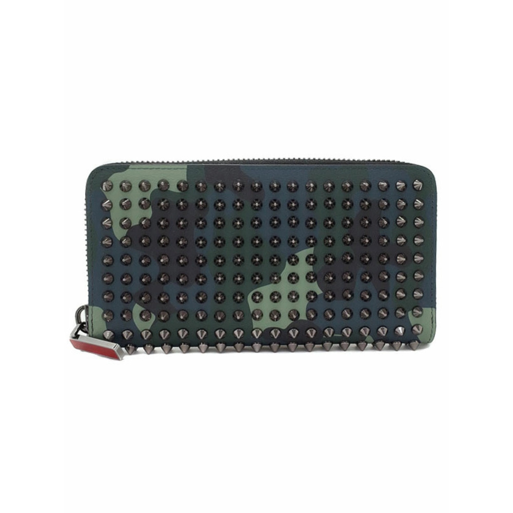 Christian Louboutin Panettone Studded Round Zipper Long Wallet